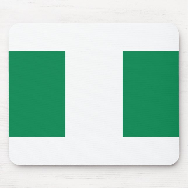 Nigeria Flag Mouse Mat (Front)