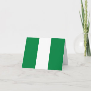 Nigeria flag note card