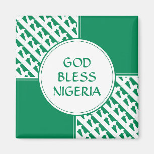 NIGERIA Flag Patriotic Nigerian Naija Magnet