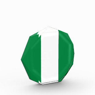 Nigeria flag photo block