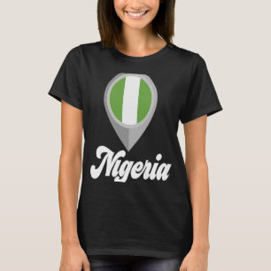 NIGERIA Flag Pin  I Love NIGERIA Travel T-Shirt