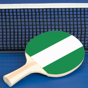 Nigeria flag ping pong paddle