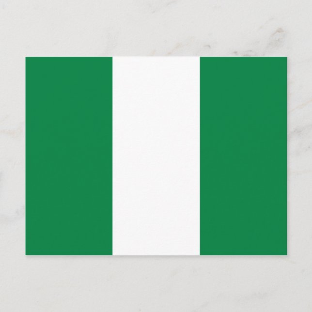 Nigeria Flag Postcard (Front)