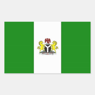 Nigeria Flag Rectangular Sticker