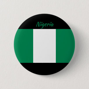 Nigeria Flag Round Button