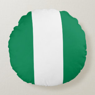 Nigeria Flag Round Cushion
