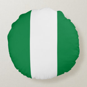 Nigeria flag round cushion