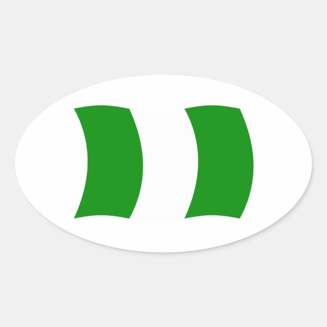 Nigeria Flag Sticker (Front)