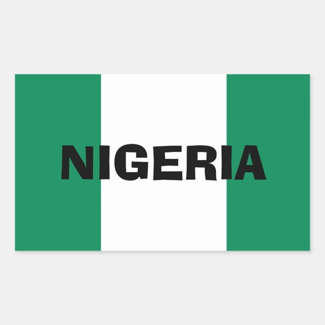 Nigeria* Flag Sticker (Front)