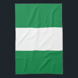 Nigeria flag tea towel<br><div class="desc">An ideal gift for all those who are patriotic of their country!</div>