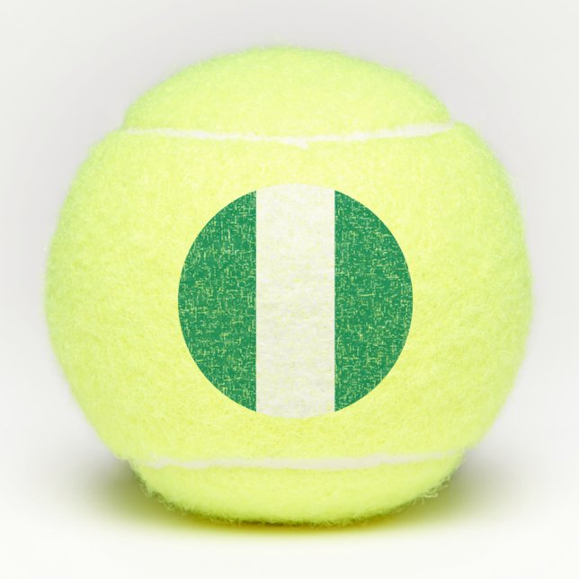 Nigeria Flag Tennis Balls (Front)