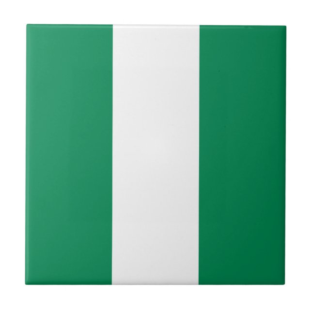 Nigeria Flag Tile (Front)