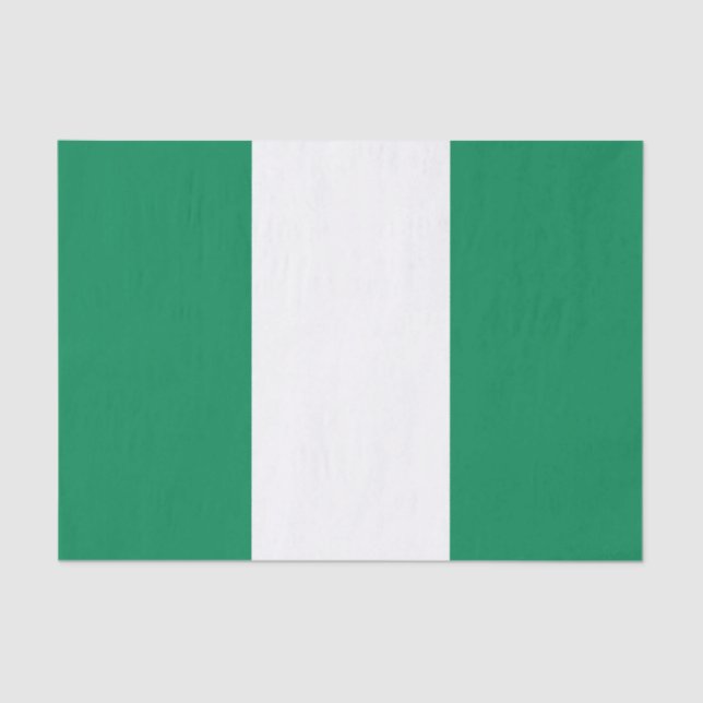 Nigeria Flag Tissue Paper (Front)