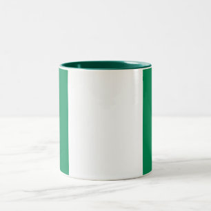 Nigeria Flag Two-Tone Coffee Mug