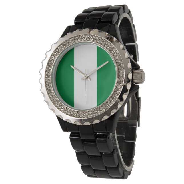 Nigeria flag watch (Angled)