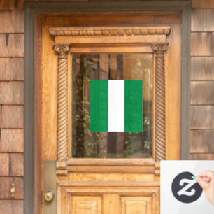 Nigeria flag window cling