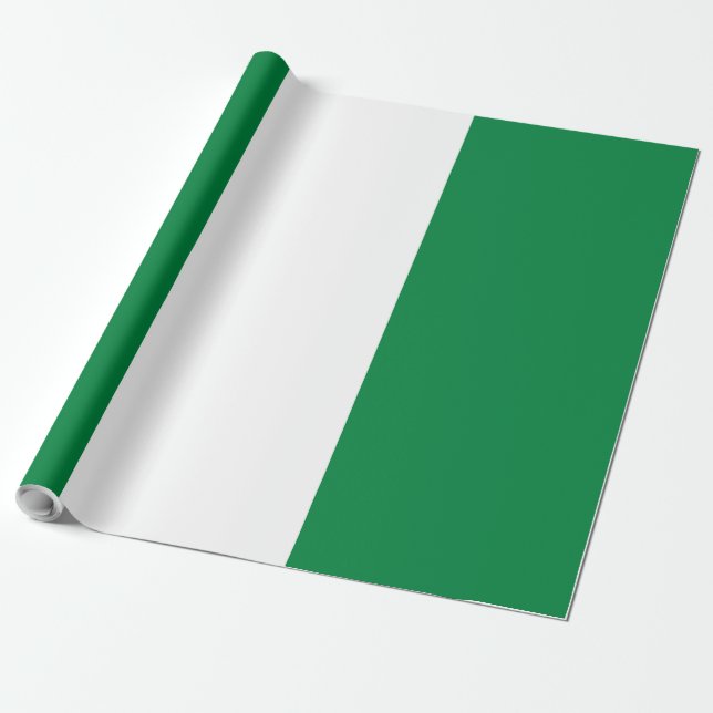 Nigeria flag wrapping paper (Unrolled)