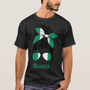 Nigeria Girl Nigerian girl Nigeria woman flag T-Sh T-Shirt