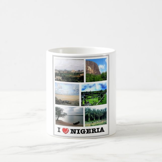 Nigeria - I Love - Coffee Mug (Center)