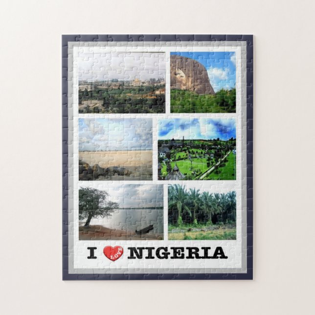Nigeria - I Love - Jigsaw Puzzle (Vertical)