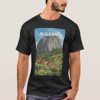 Nigeria Illustration Travel Art Vintage