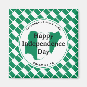 NIGERIA INDEPENDENCE Nigerian Flag Scripture Magnet