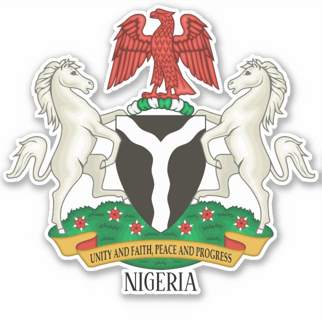 Nigeria National Coat Of Arms Patriotic (Front)