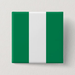Nigeria (Nigerian) Flag 15 Cm Square Badge