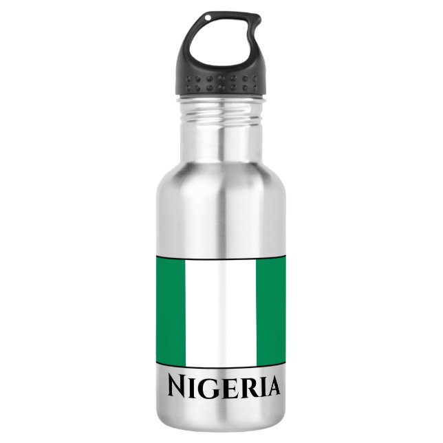 Nigeria (Nigerian) Flag  532 Ml Water Bottle (Front)