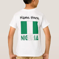 Nigeria Nigerian Flag Black Personalisation 