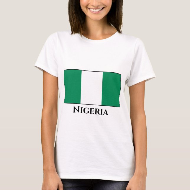 Nigeria (Nigerian) Flag T-Shirt (Front)