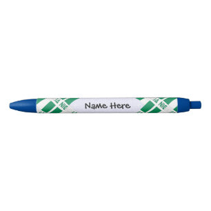 Nigeria Nigerian Flag Tiled Black Personalisation Ink Pen