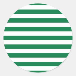 Nigeria Pakistan flag stripes Classic Round Sticker