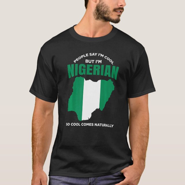 Nigeria Pride Nigerian African American Nigerian R T-Shirt (Front)