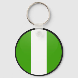 Nigeria quality Flag Circle Key Ring