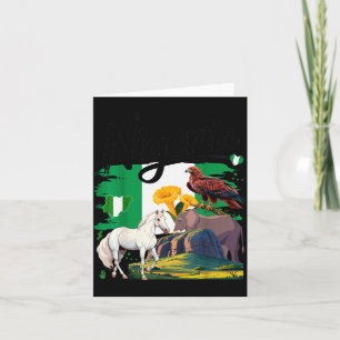 Nigeria Roots Naija Heritage Idea For Women &amp;  Card