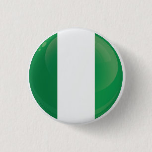 Nigeria  Round Icon Flag 3 Cm Round Badge