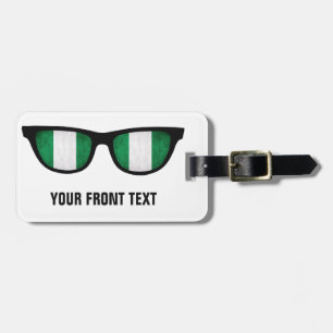 Nigeria Shades custom luggage tag