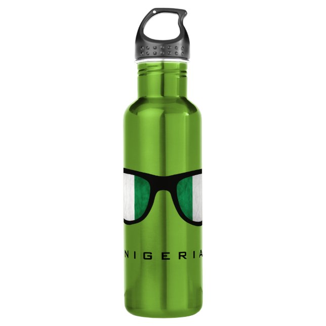 Nigeria Shades custom water bottles (Front)