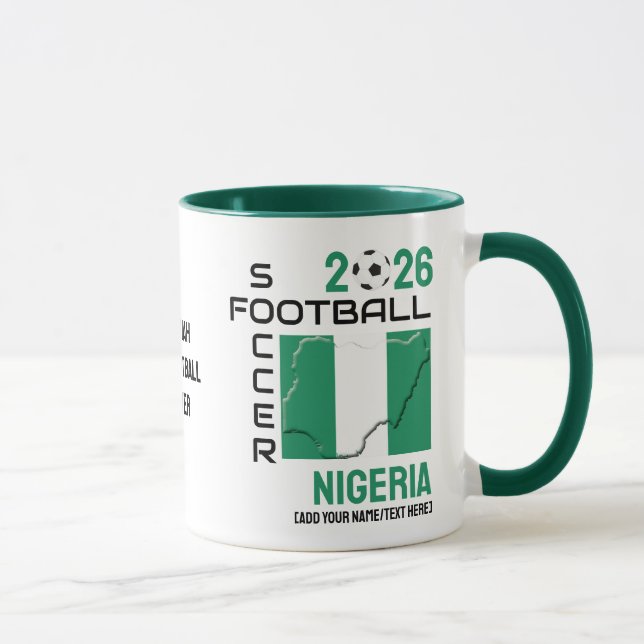 NIGERIA Soccer Football Custom 2026 ANY YEAR  Mug (Right)