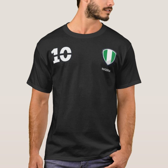 Nigeria Soccer Jersey baskeltball ball baseball  T-Shirt (Front)