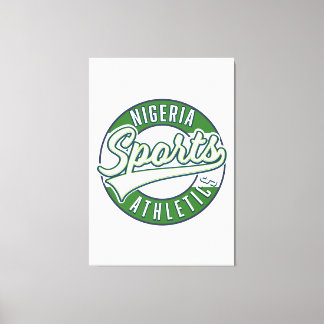 Nigeria Sports Athletic logo Canvas Print