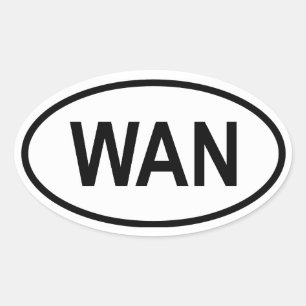 Nigeria "WAN" Oval Sticker
