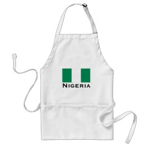 Nigeria with Nigerian Flag (West Africa) Standard Apron