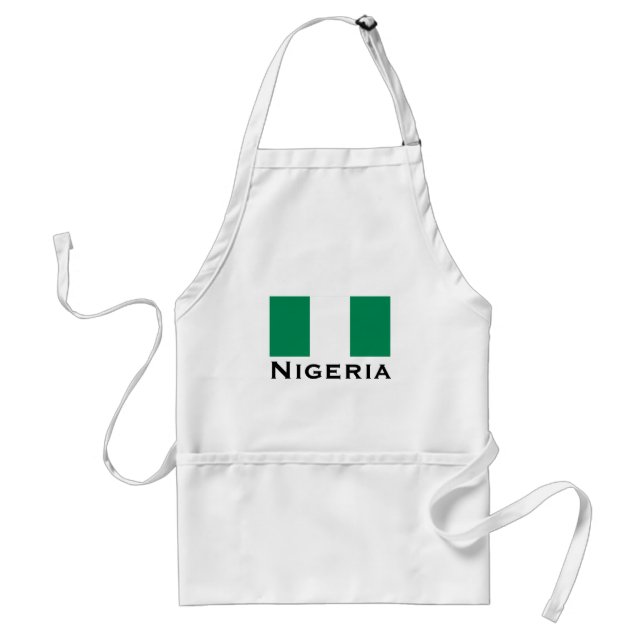 Nigeria with Nigerian Flag (West Africa) Standard Apron (Front)