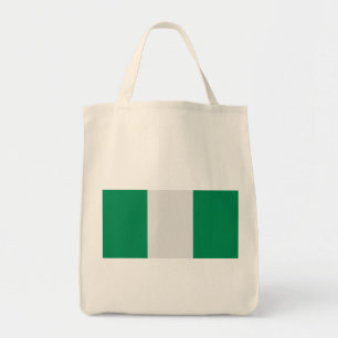Nigeria with Nigerian Flag (West Africa) Tote Bag