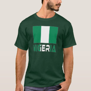 Nigeria with the Nigerian Flag T-Shirt