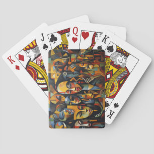 Nigerian Abstract Art, Africa Art Playing Cards