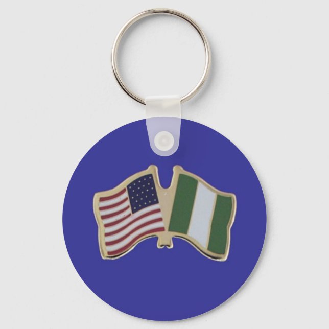 Nigerian American merch Key Ring (Front)