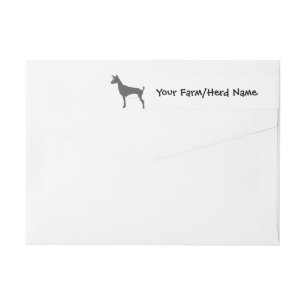 Nigerian Dwarf Goat Your Farm Name Wrap Around Wrap Around Label